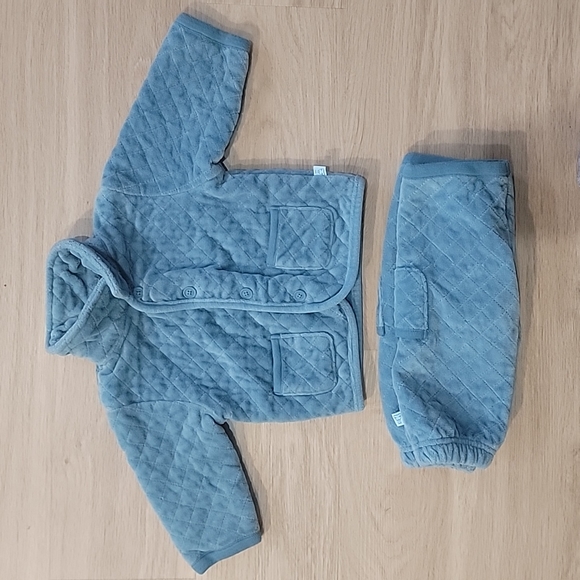 Gap Quilt Matching Jacket & Pant Set, 3-6m - Picture 1 of 7